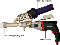 Характеристики ручного сварочного экструдера для сварки пластика Welping WP40H
